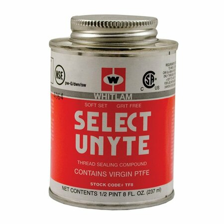 JONES STEPHENS 1 Pint, Whitlam in. Select Unyte in. Teflon Pipe Joint Compound, 12PK S95713